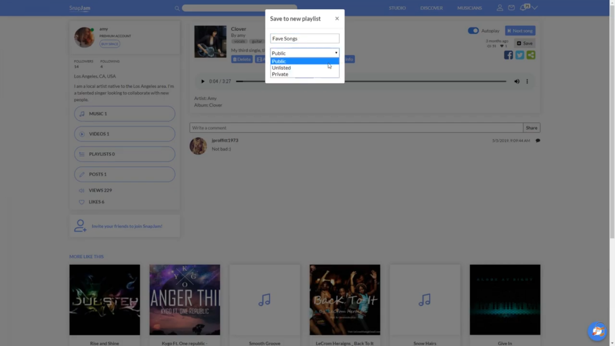 Create Playlists on SnapJam! (Tutorial)