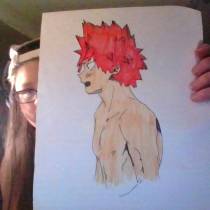 kirishima drawing :)