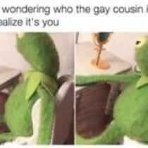 When you sit there and wonder who the gay cousin is a new realized it&#039;s you