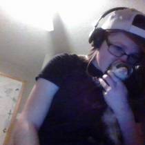 me and my ferret again 
