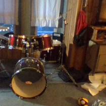 my older brothers drum set