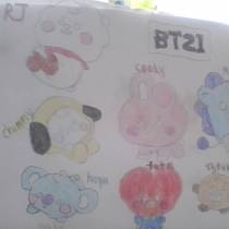 my bt21 baby chrarter drawing